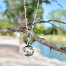 Load image into Gallery viewer, Mustard Seed Faith Globe Necklace
