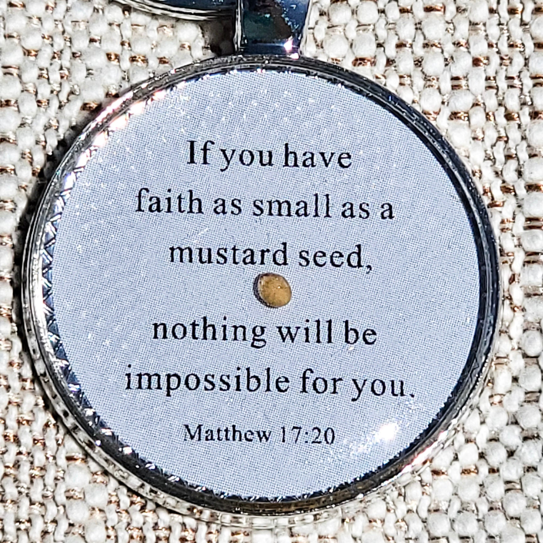Mustard Seed Faith Key Ring