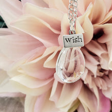 Load image into Gallery viewer, Tear Drop Dandelion Seed Wish Necklace
